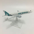 2025JASON TUTU 16cm Korean Air Seoul Airbus A380 Airlines Model Airplane Diecast Metal 1/400 Scale Planes. 
