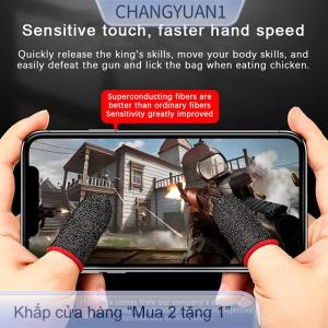 [COD] SHgeZm 2pcs chơi game ngón tay tay tay áo thoáng khí đầu ngón tay cho các trò chơi Chống Mồ Hôi màn hình cảm ứng ngón tay cots Bìa nhạy cảm cảm ứng di động găng tay
