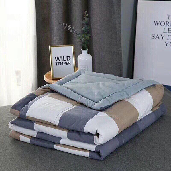 Chăn hè chần bông đắp 2 mặt - mền ngủ cotton 1.6x2m - chất liệu cotton thoáng mát - chăn đắp người lớn