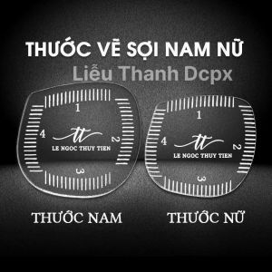 Thước Vẽ sợi Hairstroke hỗ trợ vẽ sợi chân mày nam và nữ LIEUTHANH DCPX SÀI GÒN