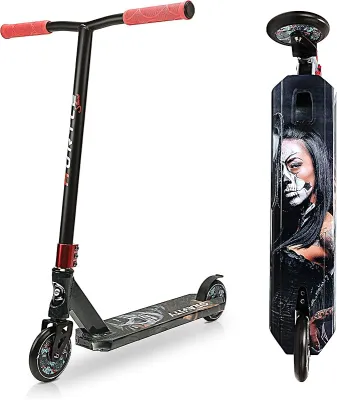 Lightweight Kick Stunt Scooter-Lab Tested Safety Certified Street Freestyle Trick Scooter with Alloy Deck High Impact Wheels ABEC-9 Bearing HIC System - for Kids & Teens (Gravity in Space)
