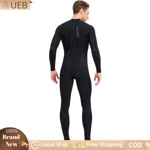 [Ueb Flagship Shop]Men Diving Protection Clothes Long Sleeve Sunscreen Snorkeling Surfing Swimsuit Cold Proof with Zipper Elastic Breathable Water Sports Equipment