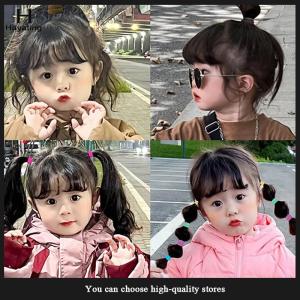Hayating 100PCS Colorful Basic Nylon Ealstic Hair Band Kids Girls Ponytail Holder Ties Scrunchie Mini Headwear Rubber Bands Hair Rope