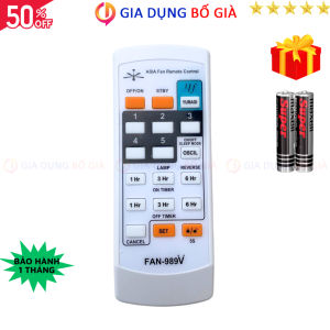 Remote điều khiển quạt ĐA NĂNG FAN-989V Mã 01 điều khiển quạt FAN-989V - Tặng kèm pin - Gia Dụng Bố Già