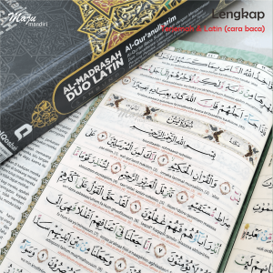 Alquran Almadrasah Duo Latin Sambung Besar A4 Larin Terjemahan Tajwid Al Quran Alqosbah
