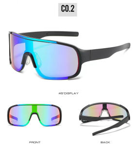 *READY STOCK AT MALAYSIA*New Outdoor Cycling Glasses Windproof Goggles Large Frame One-piece Eye Protection And Dustproof Sunglasses Fashionable Sports Glasses Anti-ultraviolet