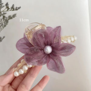 Jepit Rambut Korea Bunga Mutiara – Jedai Elegan Wanita Motif Baru – Hair Clip High Quality Bisa COD