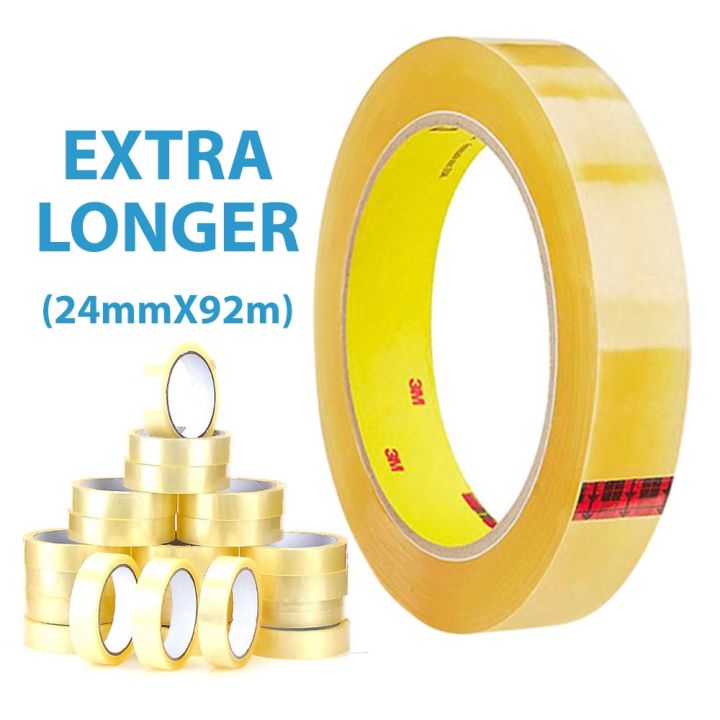24mm x 92m Sticker Self Adhesive Tape OPP Transparent For Packing ...