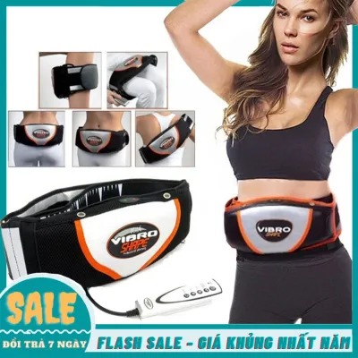 Đai massage giảm mỡ bụng Vibro Shape đai rung nóng giảm mỡ bụng đai massage cổ vai gáy đai quấn nóng nịt bụng tập cơ cho nam nữ - máy massage bụng cổ vai gáy toàn thân