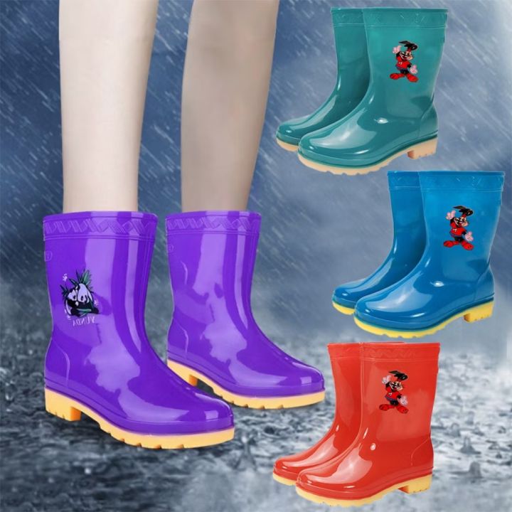 Kids Waterproof Rain Boots High Quality Outdoor Foot Wear Rubber
