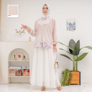 VT Blouse Bangkok BELVIA Premium Soft Pastel Korean Style | Atasan Wanita Kekinian