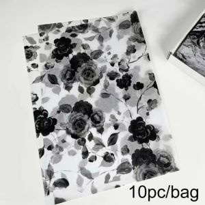 YUDESHUI 10PCS Multicolor Flower Wrapping Paper 50x35cm Printed Flowers Gift Wrapping Paper Creative DIY Art Paper Birthday Gifts Accessories