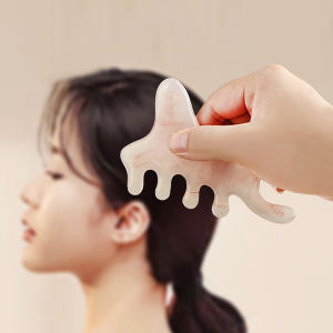 💕 Store opening 💕 Body Meridian Massage Comb Plastics Five Wide Tooth Comb Acupuncture Therapy Blood Circulation Anti-static Smooth Hair Comb