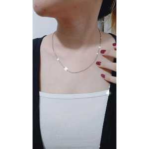 Kalung Nuri Kaca 16mm Alloy Lapis Mas 18K Permata Zirconia Premium Quality & Tahan Lama NP014S