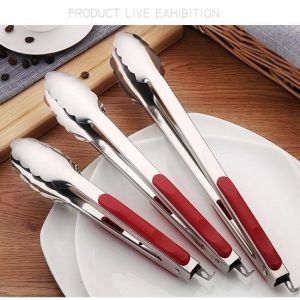 Penjepit Gorengan Capitan Masak Stainless Steel Anti Karat Tahan Panas 9" 12"
