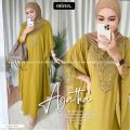 AGATHA BAJU KAFTAN WANITA TERBARU GAMIS KAFTAN MEWAH DAN ELEGAN OOTD HIJAB OUTFIT LEBARAN. 