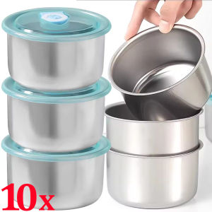 10/5Pcs Sealed Lunch Box / 304 Stainless Steel Bento Box / Portable Leak-Proof Food Container with Lid