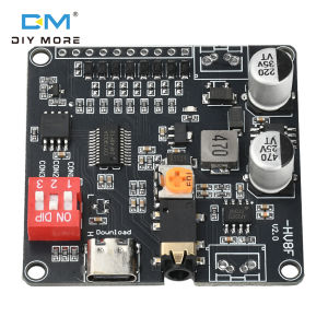 Diymore DY-HV8F 12V/24V giọng nói phát lại mô-đun kích hoạt một-một cổng nối tiếp kiểm soát 10W/20W