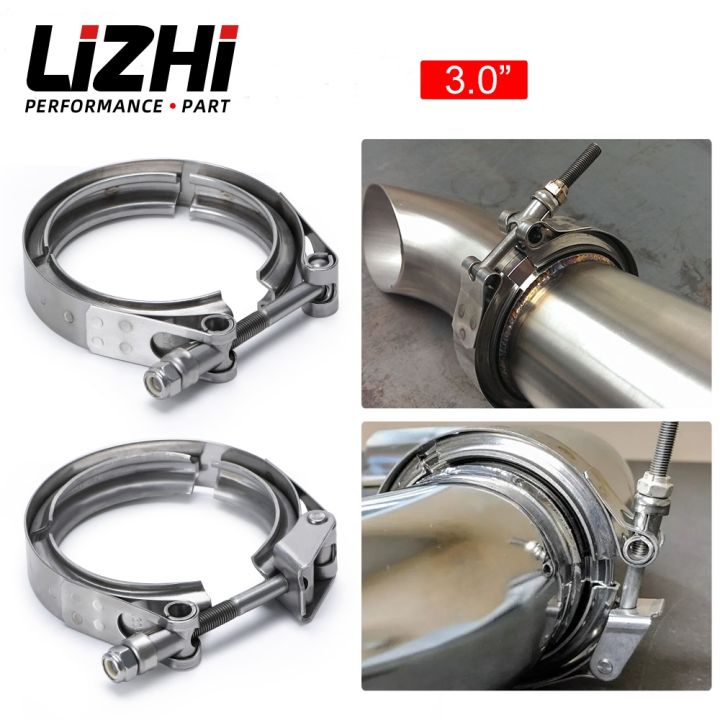 ☃ 3 Stainless Steel 304 Normal V Band Clamp Turbo Exhaust Clamp