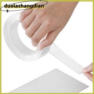 [Duola] 1 2 3 5M Nano Tape Double Sided Tape Transparent Reusable Waterproof Adhesive Tapes Cleanable Kitchen Bathroom Supplies Tapes