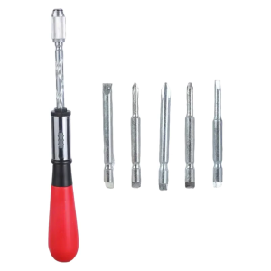 Hand Pressing Rotating Spirals Screw Semi Automatic Spirals Screw Driver Multifunctional Ratchet Screwdriver Easy to Use
