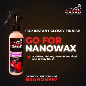 Nanowax Spray for Glossy Motorcycles Car Windshields and Body