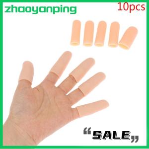 zhaoyanping ปลอกเจลซิลิโคน10ชิ้น/เซ็ตผ้าพันมือป้องกันอาการปวดนิ้วหัวแม่มือหมวกบรรเทา