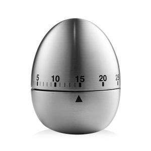 Kitchen Timer Mechanical Timer Stainless Steel Magnet Round Shape 60 Minutes Countdown