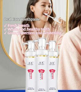 【FAMMY FAEY】Push-type refreshing breath toothpaste Stain removal and whitening toothpaste