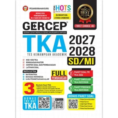 Buku Gercep TKA SD 2027/2028 | Edisi Terbaru