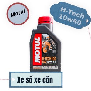 Dầu Nhớt Motul HTech 10w40 Chính Hãng chuyên cho xe số xe côn tay PKL 100% tổng hợp