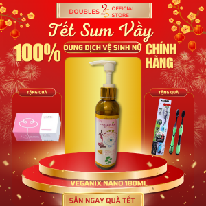 Dung Dịch Vệ Sinh Phụ Nữ Veganix Nano 180ml | Giúp Chăm Sóc Bảo Vệ Làn Da Vùng Niêm Mạc Nhạy Cảm