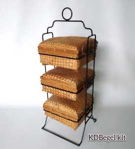 RAK BAWANG KOTAK susun3 / RAK BUMBU DAPUR SUSUN BAMBU / BISA COD MODEL TERBARU