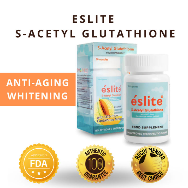 Eslite S-acetyl Glutathione (anti Aging And Skin Whitening Capsule 