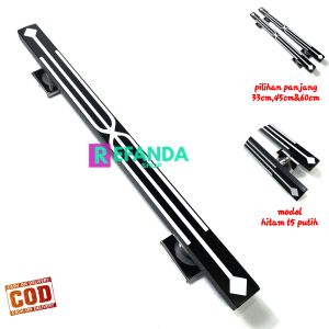 gagang handle tarikan pegangan pintu rumah minimalis pilihan panjang 33cm 45cm dan 60cm bahan stainless steel untuk pintu depan dan kamar model geser dan tarik