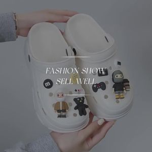 [Free Shipping] Clogs Summer Cool Cute Womens Non-Slip Breathable Sandals High-Heeled Clogs