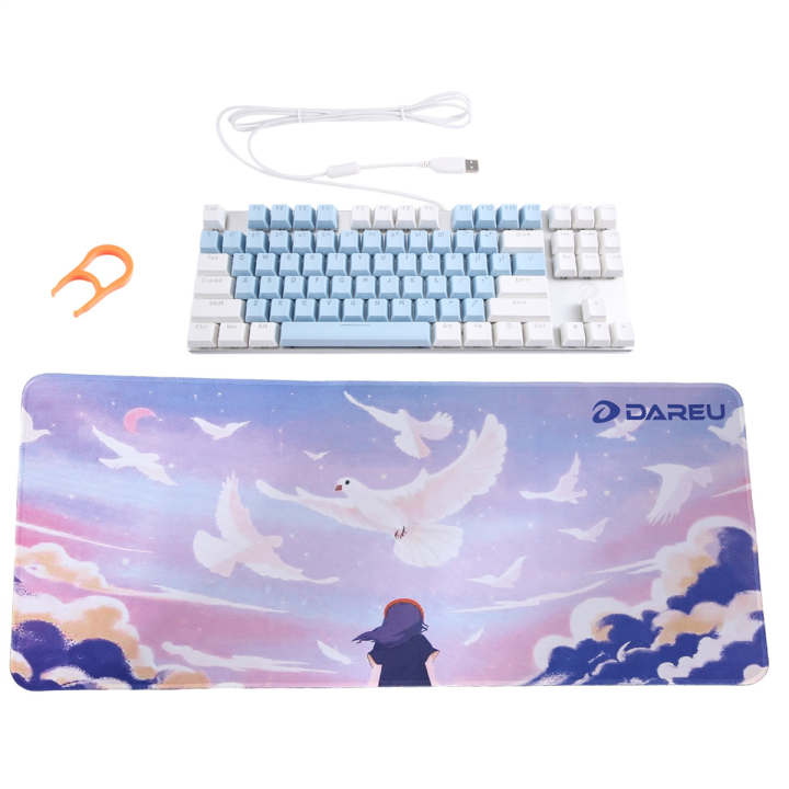 Bfgu Mall87 Keys Gaming Keyboards Typewriter Keyboard Wired Keyboard Green Axis Gaming Office