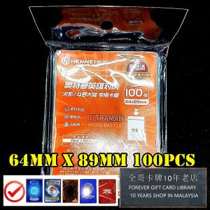 TCG One Piece Card Sleeve 64x89mm Sarung Kad 100PCS | Card Protector For Pokémon OPCG 全哥卡套 HENWEI D35