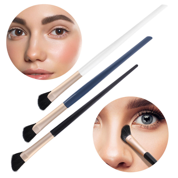 Professional Nose Shadow Brush Soft Portable Half Fan-shaped Angled Nose Contour Highlighter Make Up Brushes Tool