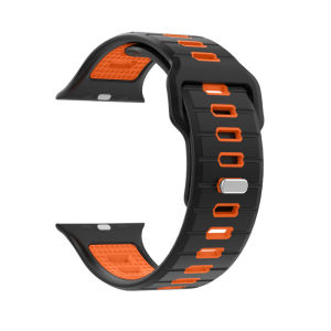 Applicable Watch Watchband s10 Smart Dual-Color Silicone Watch Strap s9 watch band ultra Universal Fashion