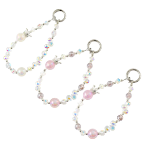 Elegant Handmade Beaded Keychain Pendant Mobile Phone Chain Strap Fashion Cellphone Rope Women Telephone Lanyard