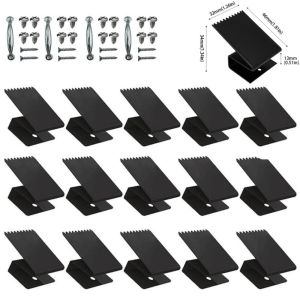 FIGHTINPC Phần cứng tái sử dụng Kẹp cửa sổ Gỗ dán Thiết kế phổ quát Clip Bão Thiết bị bảo vệ Tay nắm cửa Phần cứng bảo vệ gió Bảo vệ khỏi bão