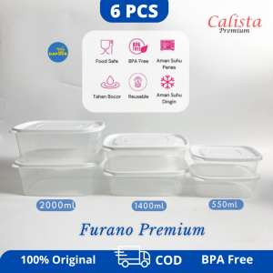[SIZE BESAR] Calista Rumoi PutihToples Sayur Set Food Storage Set Tempat Wadah Penyimpanan Makanan Tempat Bumbu Dapur Set Lunch Box Set Toples Kulkas Set Storage Box