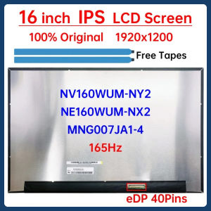 16" 165Hz Laptop LCD Screen NV160WUM-NY2 NE160WUM-NX2 MNG007JA1-4 Display Matrix Panel Replacement 1920x1200 100% sRGB 40 Pins