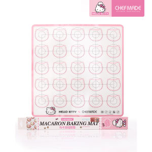 แผ่นซิลิโคนกันลื่นทนทานต่ออุณหภูมิสูงแผ่นบิสกิตแผ่นเครื่องมือทำขนมปังแผ่นรองอบ KT7053อุปกรณ์ทำขนมอบ