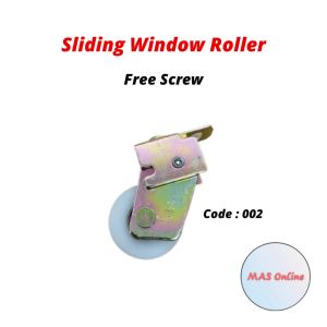 Full Bearing Premium 002 Sliding Window Roller Patio Aluminium Slide Window Roda Tingkap Kaca (Adjustable Roda Tingkap) DIY Home Improvement Window Roller