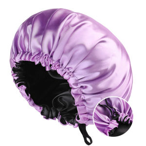 Womens Chemotherapy Cap Adjustable Double Layer Satin Cap Offers Beauty Salon Fashion Sleeping Cap