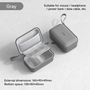 Hagibis Electronic Storage Bag Mouse Portable Bag For Wireless Mouse Headset Data Cable U Disk Charger Hard Disk Case Power Bank