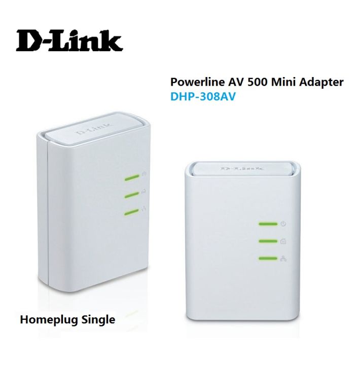 D-LINK AV500 PASSTHROUGH POWERLINE HOMEPLUG 500MBPS SINGLE