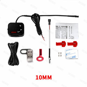 Motorcycle KOSO cylinder temp Meter Voltmeter Phone USB Charger Charging Waterproof Mini 3 In 1 Gauge